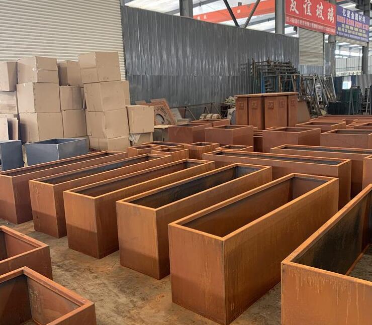 尼木耐候钢板花箱